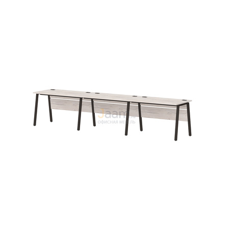Мебель для персонала Линейный кластер на металлокаркасе T-150